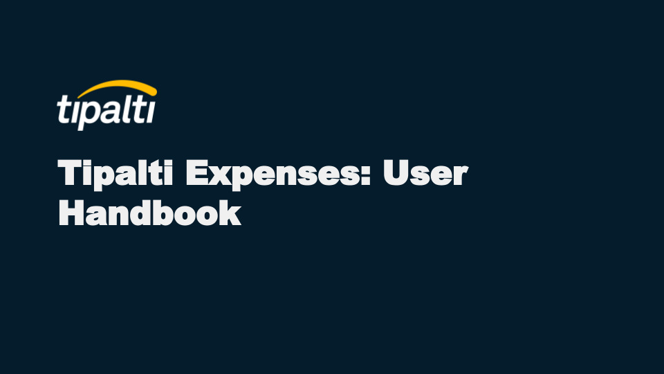 Tipalti Expenses User Handbook.png