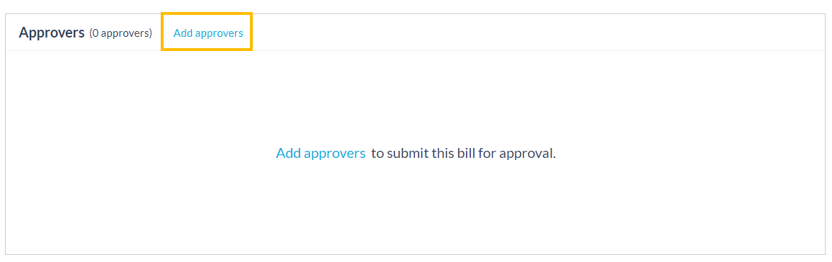 Add approvers button