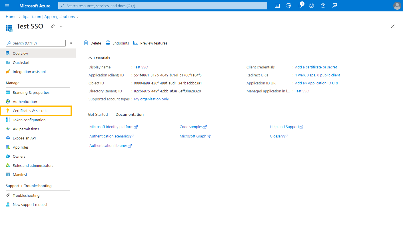 App details page