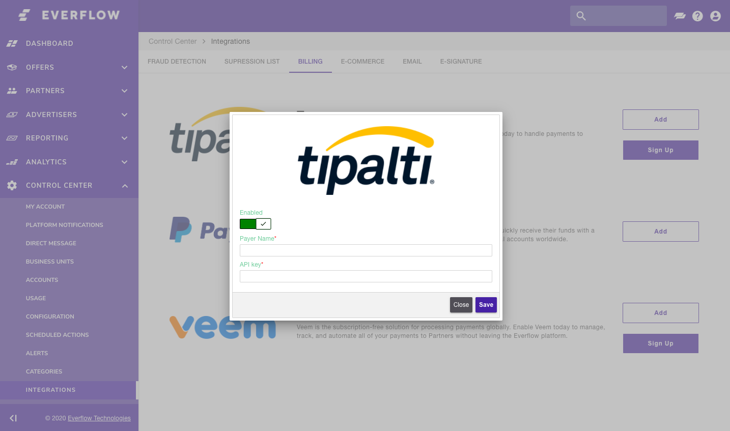 Add your API key