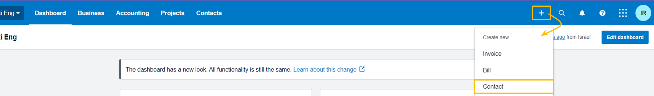 Add contact in Xero