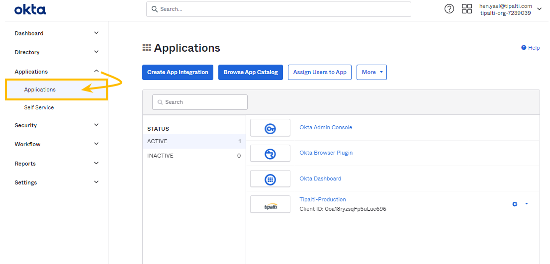 Okta Application