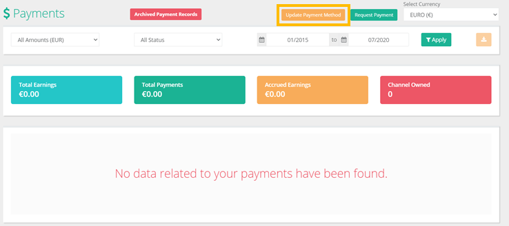 Update Payment Method